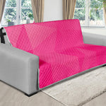 Pink Polygonal Geometric Print Futon Protector