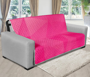 Pink Polygonal Geometric Print Futon Protector