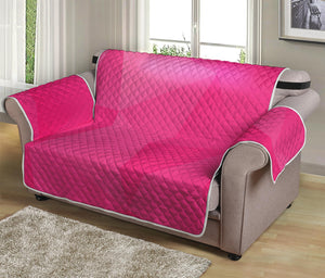 Pink Polygonal Geometric Print Loveseat Protector