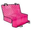Pink Polygonal Geometric Print Pet Car Back Seat Cover