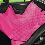 Pink Polygonal Geometric Print Pet Car Back Seat Cover