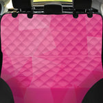 Pink Polygonal Geometric Print Pet Car Back Seat Cover