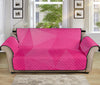 Pink Polygonal Geometric Print Sofa Protector