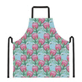 Pink Protea Pattern Print Apron