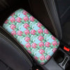 Pink Protea Pattern Print Car Center Console Cover