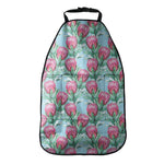 Pink Protea Pattern Print Car Seat Organizers