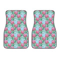 Pink Protea Pattern Print Front Car Floor Mats
