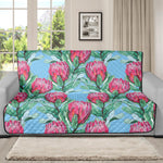 Pink Protea Pattern Print Futon Protector