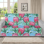 Pink Protea Pattern Print Futon Protector