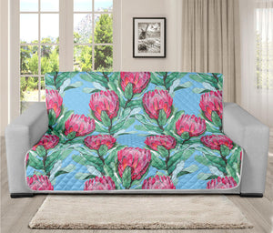 Pink Protea Pattern Print Futon Protector