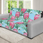 Pink Protea Pattern Print Futon Protector