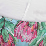 Pink Protea Pattern Print Sofa Cover