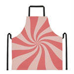 Pink Psychedelic Swirl Print Apron