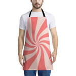 Pink Psychedelic Swirl Print Apron