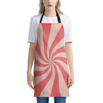 Pink Psychedelic Swirl Print Apron
