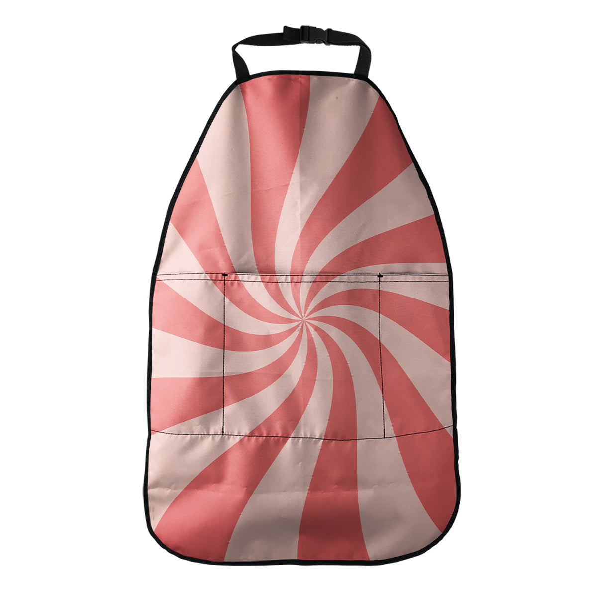 Pink Psychedelic Swirl Print Car Seat Organizers