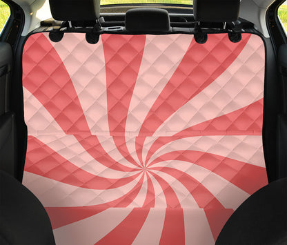 Pink Psychedelic Swirl Print Pet Car Back Seat Cover