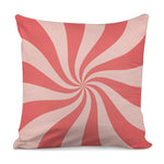 Pink Psychedelic Swirl Print Pillow Cover