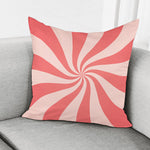 Pink Psychedelic Swirl Print Pillow Cover