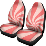 Pink Psychedelic Swirl Print Universal Fit Car Seat Covers
