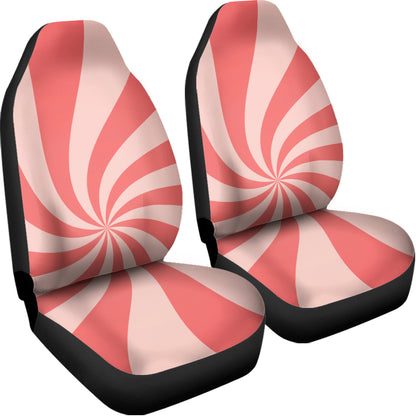 Pink Psychedelic Swirl Print Universal Fit Car Seat Covers