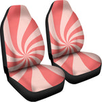 Pink Psychedelic Swirl Print Universal Fit Car Seat Covers