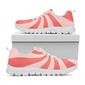 Pink Psychedelic Swirl Print White Running Shoes
