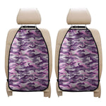 Pink Purple And Grey Camouflage Print Car Seat Organizers