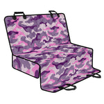 Pink Purple And Grey Camouflage Print Pet Car Back Seat Cover