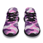 Pink Purple And Grey Camouflage Print Sport Shoes GearFrost