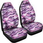 Pink Purple And Grey Camouflage Print Universal Fit Car Seat Covers