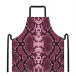 Pink Python Snakeskin Print Apron