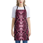 Pink Python Snakeskin Print Apron