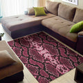 Pink Python Snakeskin Print Floor Mat