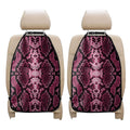 Pink Python Snakeskin Print Car Seat Organizers