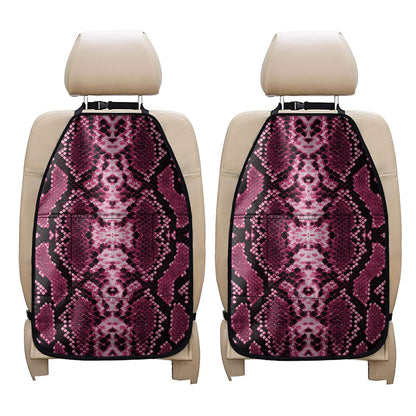 Pink Python Snakeskin Print Car Seat Organizers
