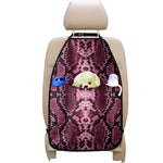 Pink Python Snakeskin Print Car Seat Organizers