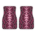 Pink Python Snakeskin Print Front Car Floor Mats