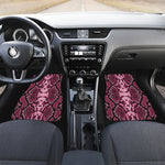 Pink Python Snakeskin Print Front Car Floor Mats