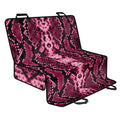 Pink Python Snakeskin Print Pet Car Back Seat Cover