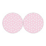 Pink Rabbit Pattern Print Car Coasters
