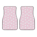 Pink Rabbit Pattern Print Front Car Floor Mats