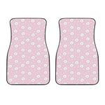 Pink Rabbit Pattern Print Front Car Floor Mats