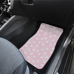 Pink Rabbit Pattern Print Front Car Floor Mats