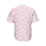 Pink Rabbit Pattern Print Men's Baseball Jersey