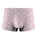 Pink Rabbit Pattern Print Men's Boxer Briefs