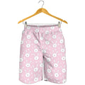 Pink Rabbit Pattern Print Men's Shorts