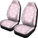 Pink Rabbit Pattern Print Universal Fit Car Seat Covers
