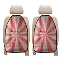 Pink Radial Rays Print Car Seat Organizers