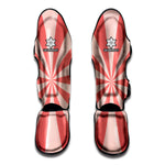Pink Radial Rays Print Muay Thai Shin Guard